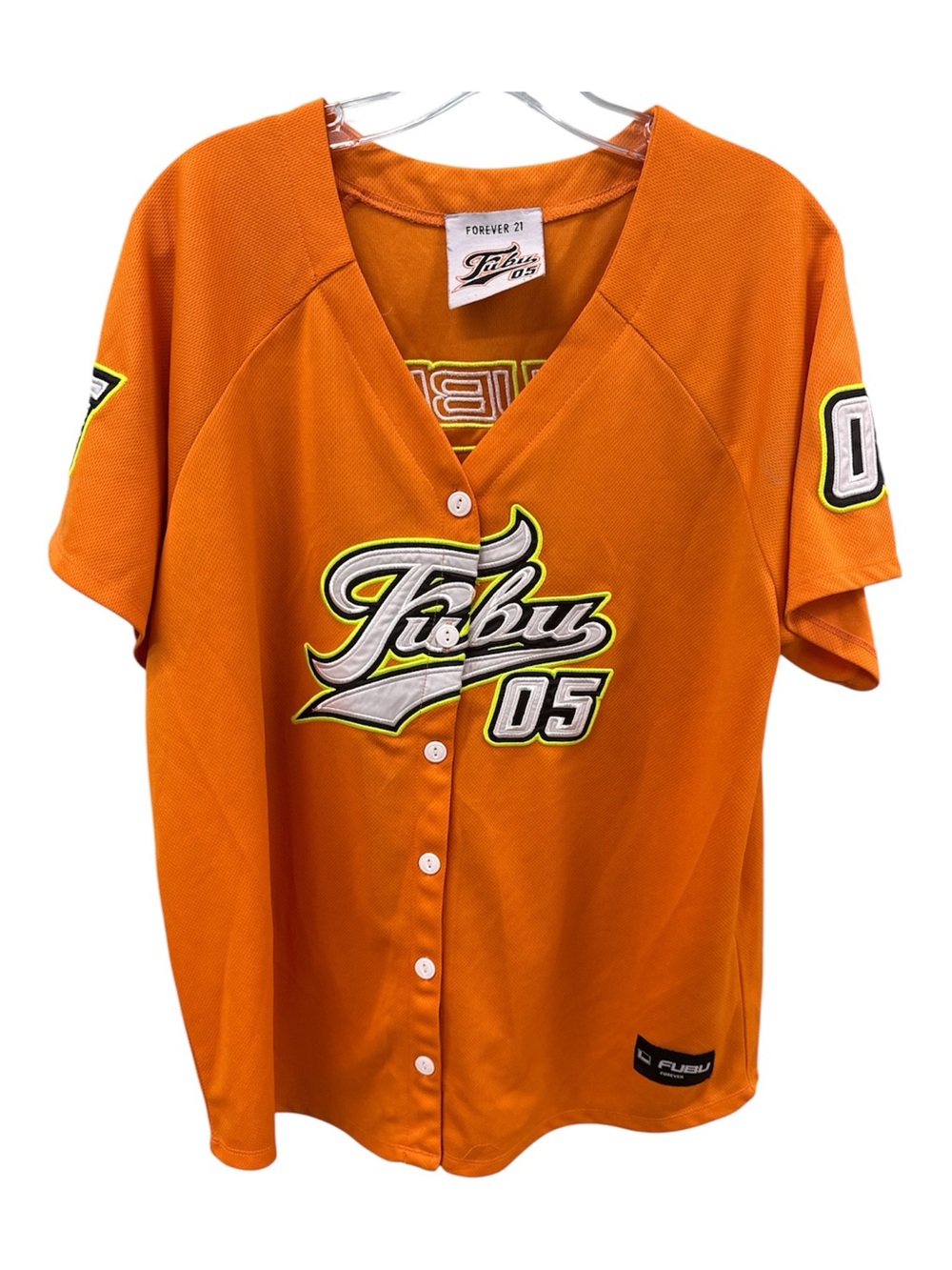 Forever 21 Orange FUBU 05 Button-Up Jersey